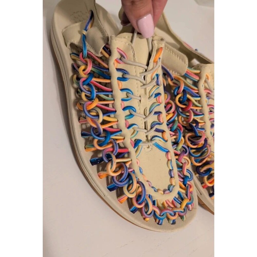 Keen Uneek Rainbow Cord Sandals Women 7.5